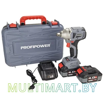 Гайковерт Profipower MKDTW-18B (с 2-мя АКБ, кейс)